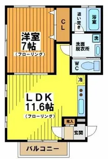 ツインハウス富紀【2階】の間取り
