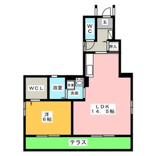 アルカディア【1階】の間取り