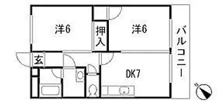 オダマンション【2階】の間取り
