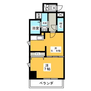 アジリア大曽根【6階】の間取り