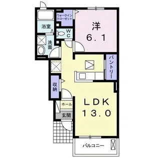 エスペランサ【1階】の間取り
