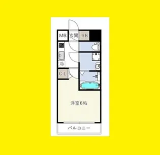 エスリードレジデンス梅田フロント【11階】の間取り