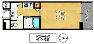 ヘリテージ鶴見【4階】の間取り