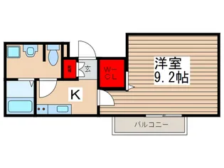 フローラ桔梗【3階】の間取り