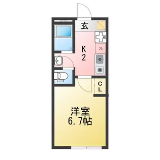 VALERY金沢八景【2階】の間取り