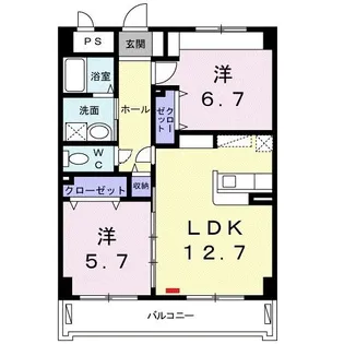 サンリットヒルズY・G【3階】の間取り