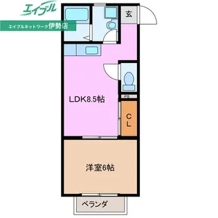 シュラインビレッジ【2階】の間取り