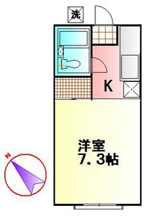 中原サンハイツ【1階】の間取り