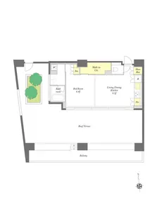 プライムメゾン早稲田通り【11階】の間取り