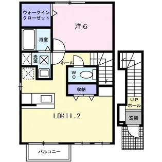 モルティ コートB【2階】の間取り