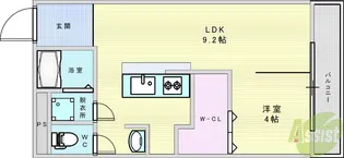 ニュー大阪ハイツ【5階】の間取り