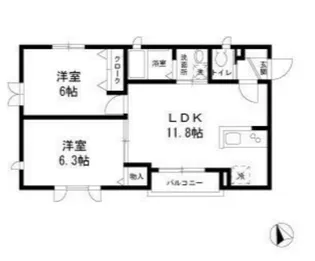 トラム・リビオン【3階】の間取り