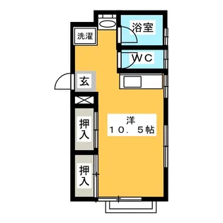 杉花コーポ【2階】の間取り