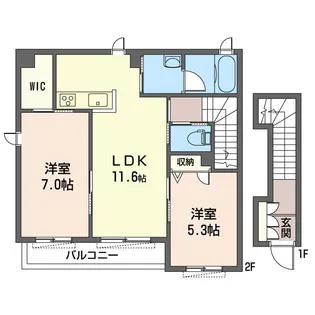 ザ・スマイル【2階】の間取り