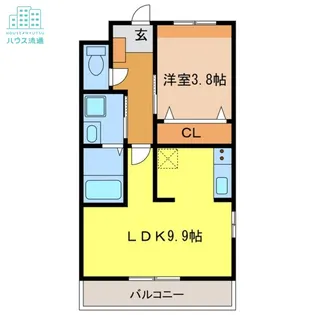 メゾン唯【2階】の間取り