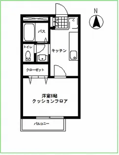 ハイグレード峯岸【2階】の間取り