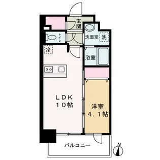 プレサンス新大阪イオリア【8階】の間取り