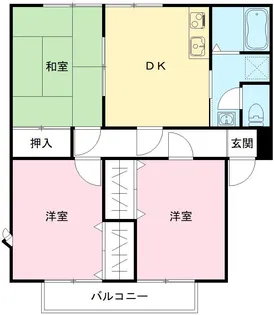 サニースクエア【2階】の間取り