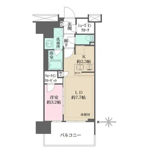 リニアゲートタワー名古屋【9階】の間取り