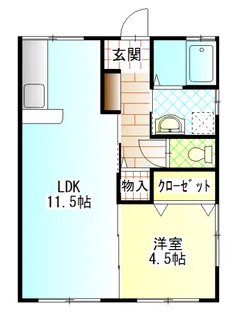 グリーンルーフ2【1階】の間取り