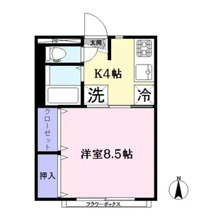 リヴィエールコート・T【2階】の間取り