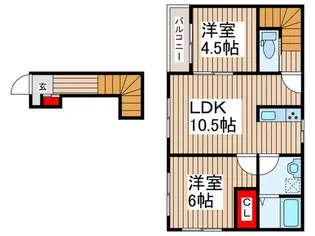 リーブルファイン袋山の間取り