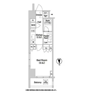 コンフォリア門前仲町【5階】の間取り