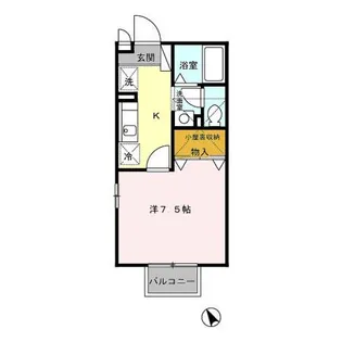 モナ・ヴェリテB【2階】の間取り