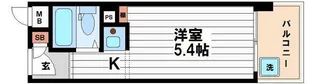 パークサイド上本町駅前【8階】の間取り