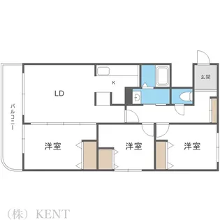 KAIDO YAMANOTE【1階】の間取り
