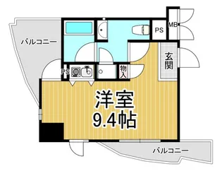 インター・フェルティR2甲子園【9階】の間取り