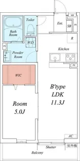 リブリ・吉川河口コーポ【1階】の間取り