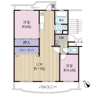 サニーホームズ検見川【2階】の間取り