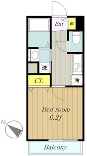 モダンフェリーチェ森野【2階】の間取り