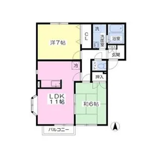 クロスロード【1階】の間取り