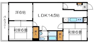 プランタン奥戸【3階】の間取り