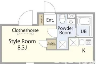 ラフォート町屋【5階】の間取り