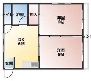 K-BLDG三篠【2階】の間取り