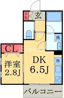ラ・ポワール稲毛【2階】の間取り