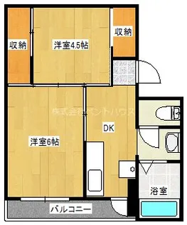 ヴィラナリー築出【4階】の間取り