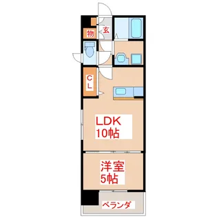 Ahkuty東谷山 II【4階】の間取り