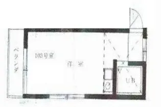 ジュネス久米川【1階】の間取り