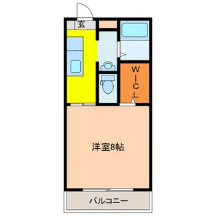 ハイツ白鳥III【1階】の間取り