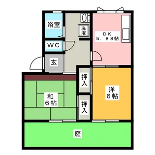 メゾン小杉 A【1階】の間取り