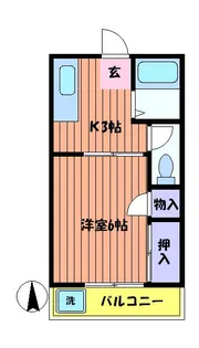 メゾン聖武【2階】の間取り