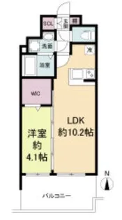 セレニテ堺筋本町プリエ【10階】の間取り