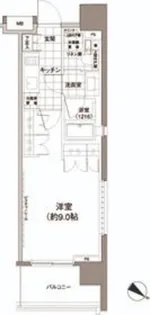 パークハビオ渋谷神山町(パークハビオシブヤカミヤマチョウ)【4階】の間取り