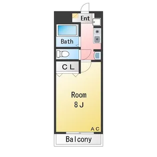 アーバンライフ末広【5階】の間取り