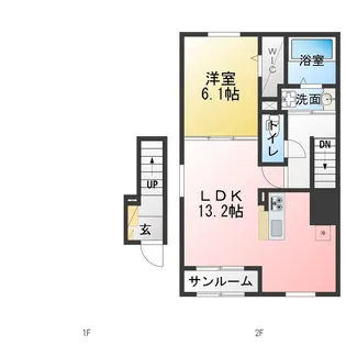 メゾン ルミエール【2階】の間取り
