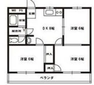 サカエマンション【2階】の間取り